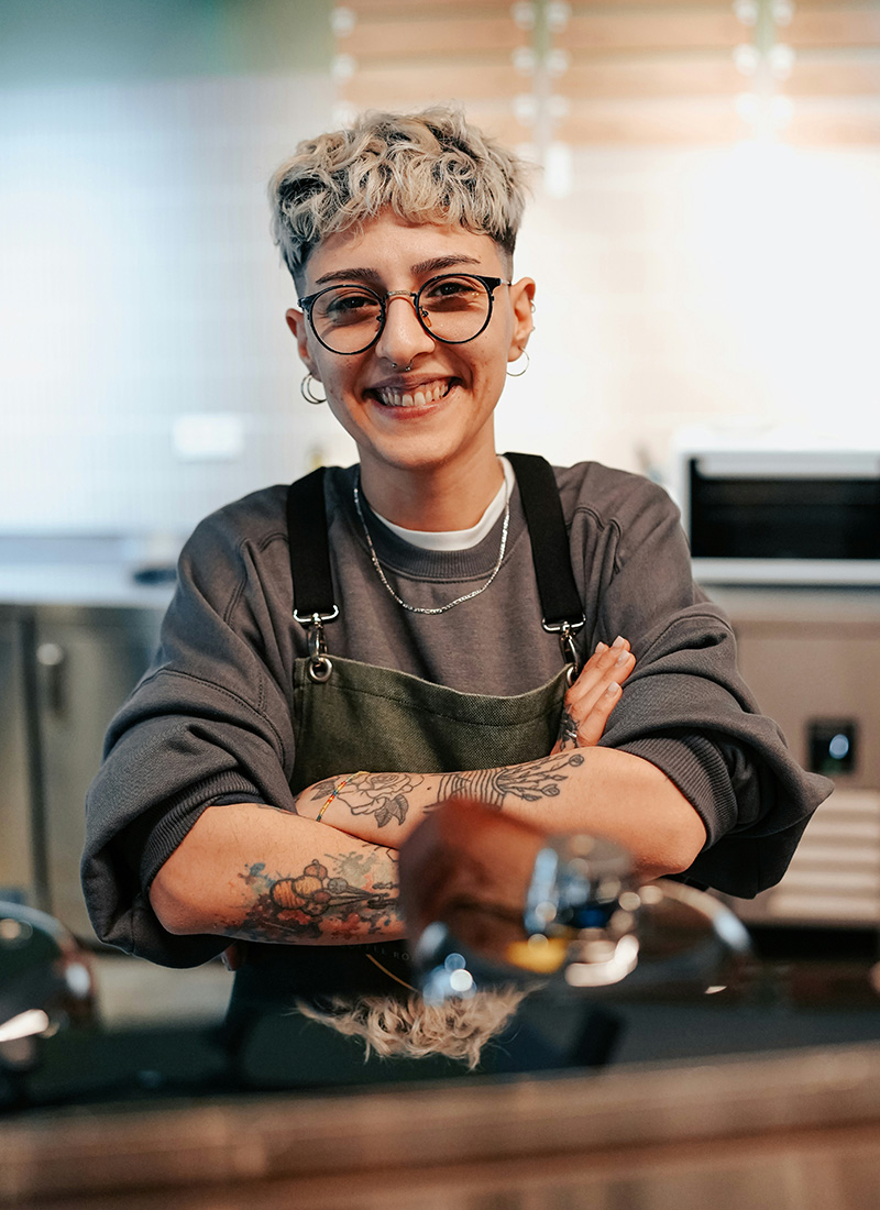Coffee roasting equipment in artisan facility